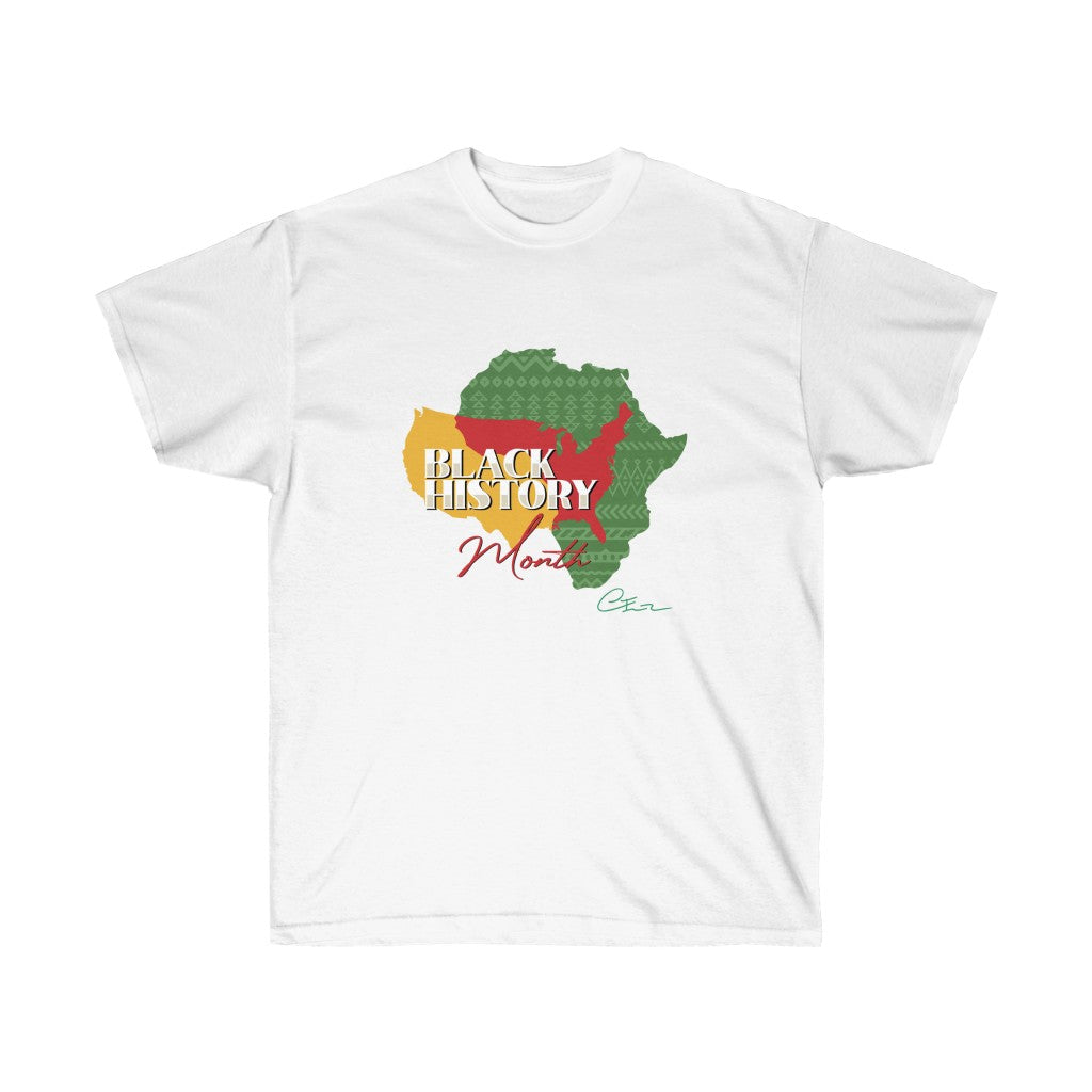 Black History Month Map Shirt